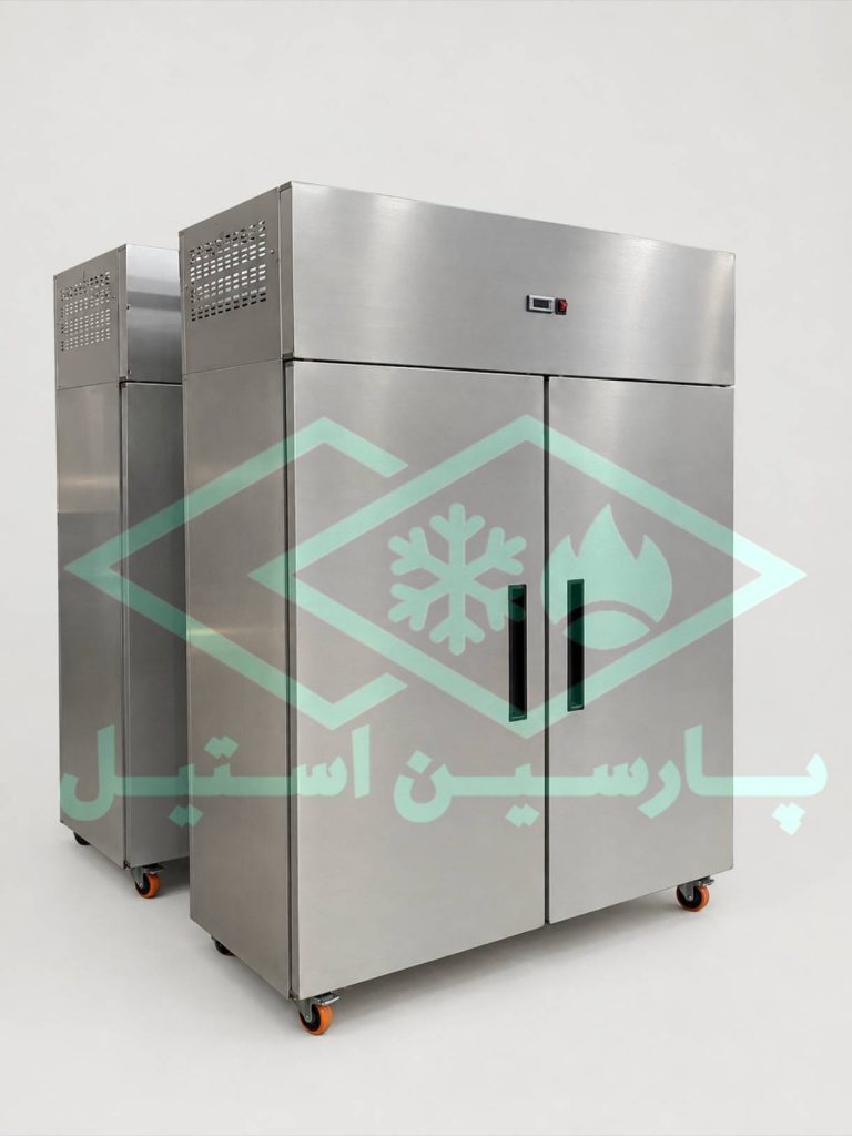 یخچال ایستاده دو درب استیل 150